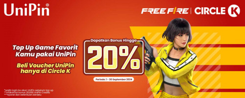 Beli Voucher UniPin di Circle K – Top Up Game Favorit Pake Voucher UniPin dan Dapatkan Bonus hingga 20%